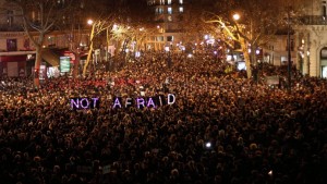 Charlie Hebdo Not Afraid Demo Jan 7